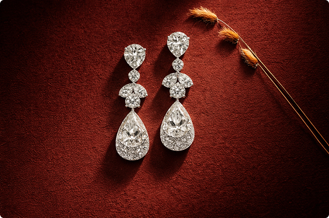 Timeless Design — diamond earrings